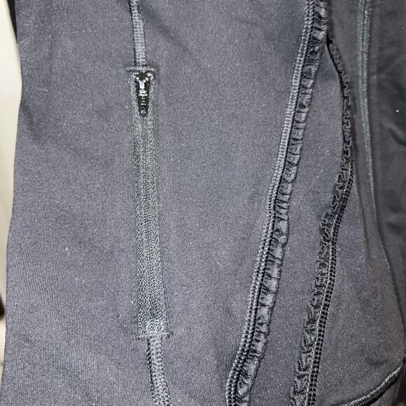 Lululemon Hooded Jacket, 18% Spandex Stretch, Ruffles Mid Length, Thumb Holes 12 - Picture 7 of 12